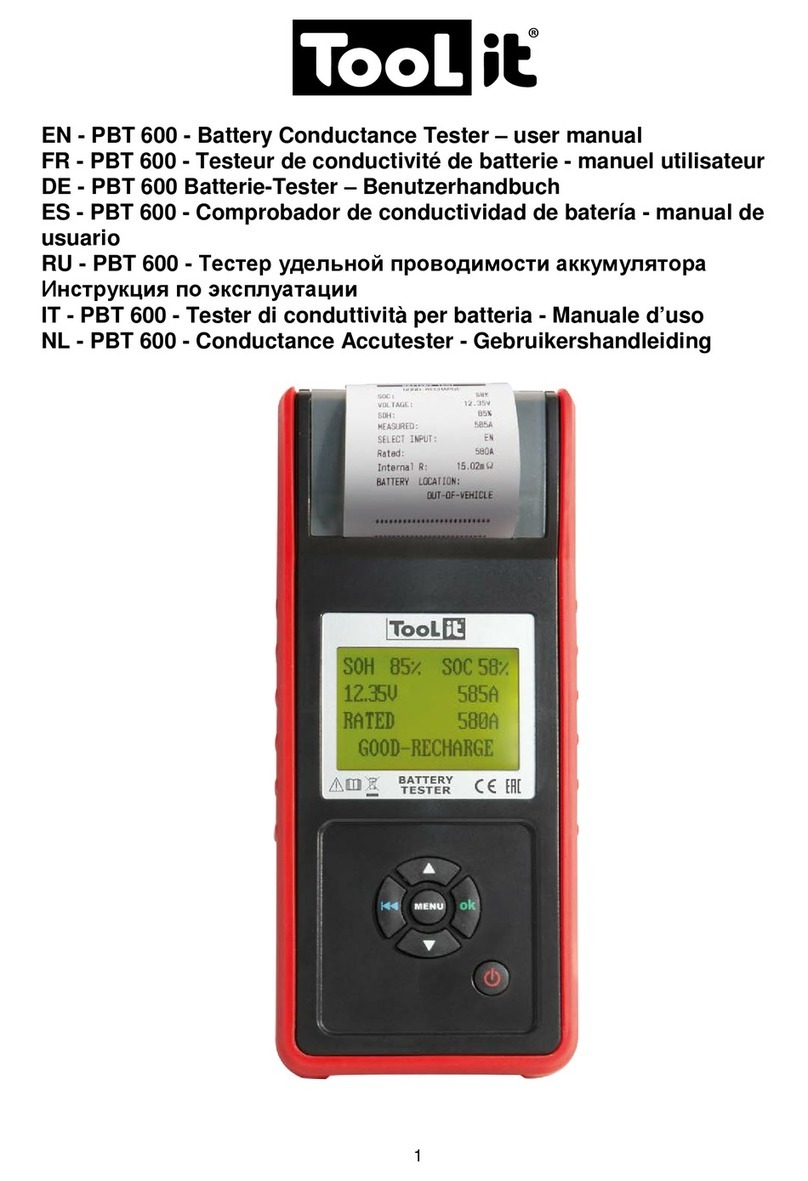 Tool it PBT 600 user manual