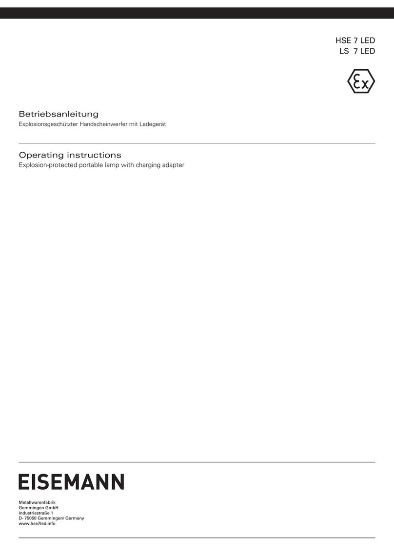 EISEMANN HSE 7 LED operating instructions EISEMANN HSE 7 LED operating instructions