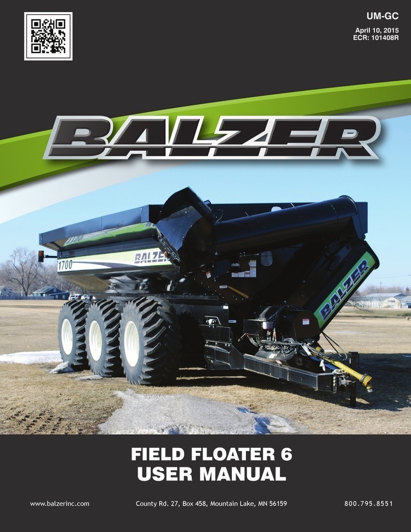 BALZER FIELD FLOATER 6 User manual