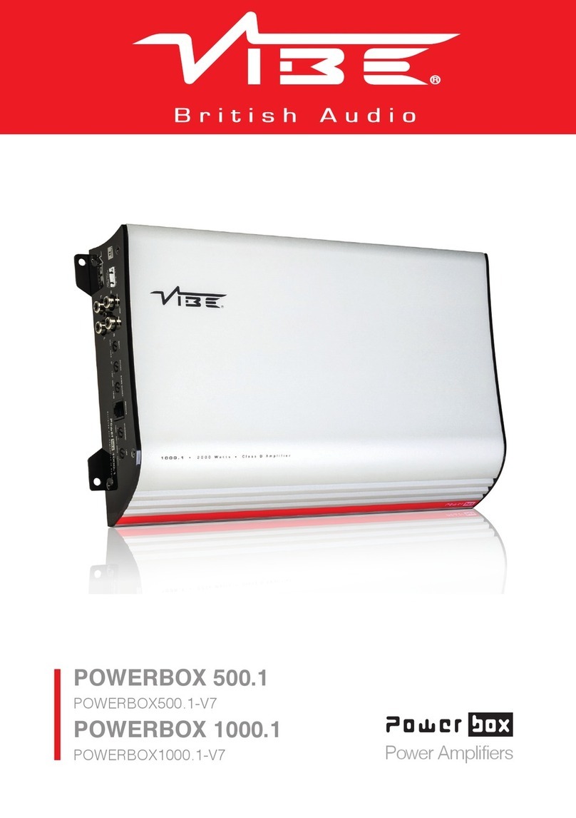 Vibe POWERBOX 500.1 owner's manual