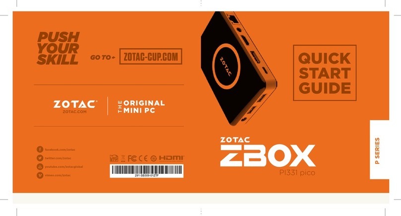 Zotac ZBOX P Series User manual