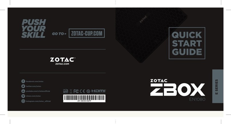 Zotac ZBOX E Series User manual