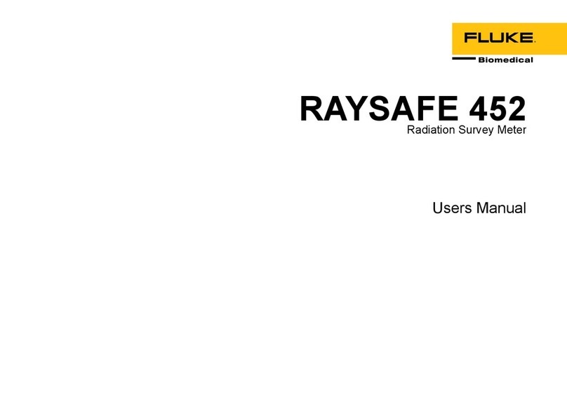 Fluke Biomedical RAYSAFE 452 user manual