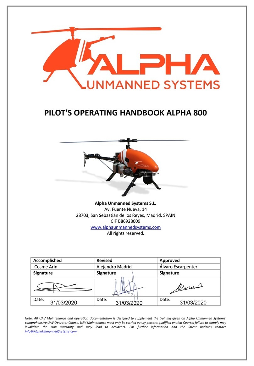 Alpha Unmanned Systems ALPHA 800 Operating handbook