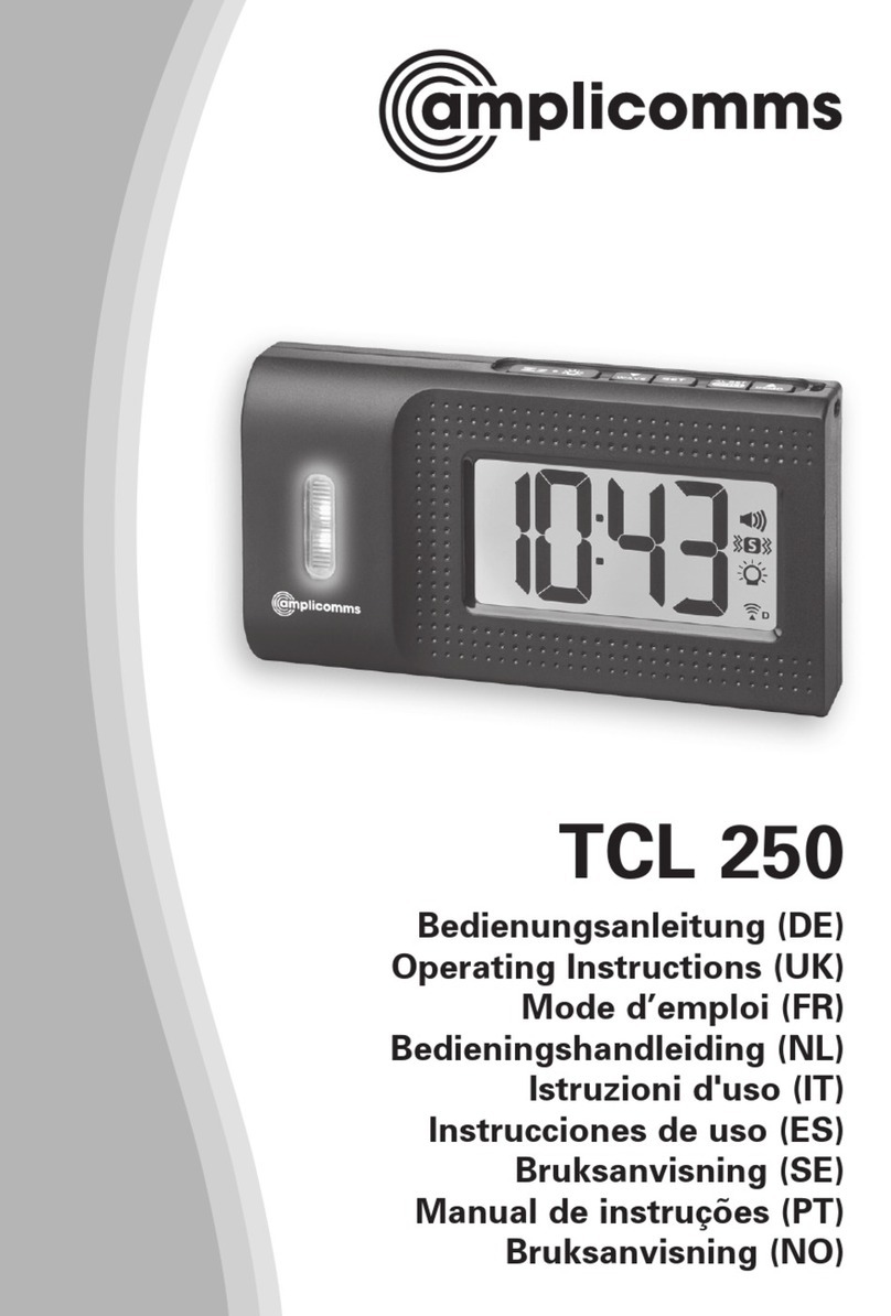 Amplicomms TCL 250 operating instructions