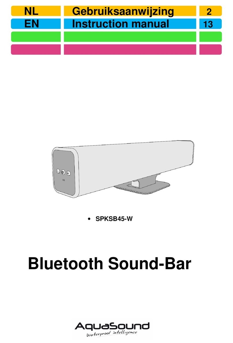 Aqua Sound SPKSB45-W instruction manual Aqua Sound SPKSB45-W instruction manual