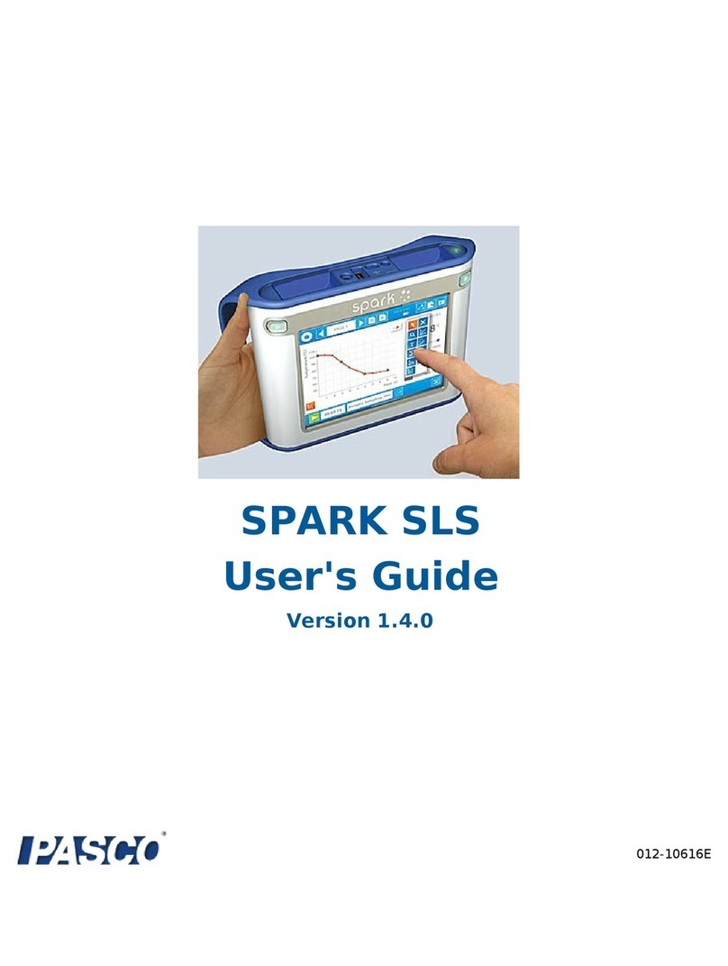 PASCO Spark SLS user guide