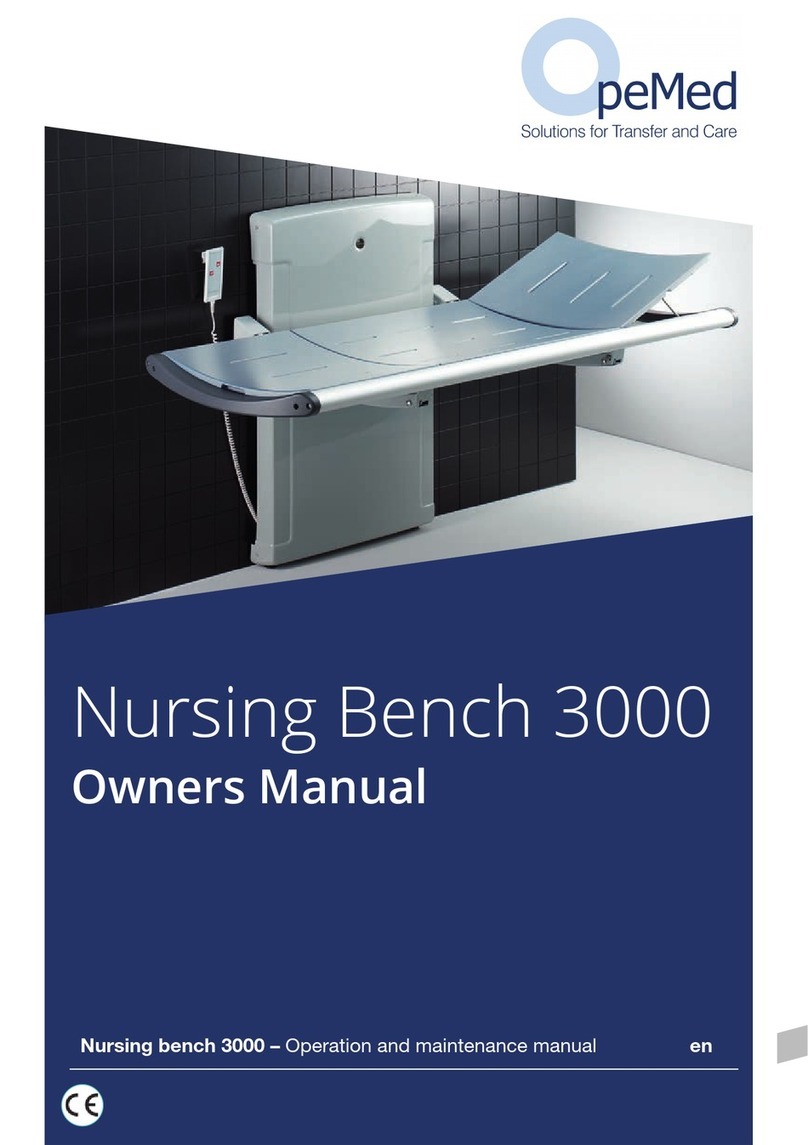 OpeMed Nursing Bench 3000 owner's manual OpeMed Nursing Bench 3000 owner's manual