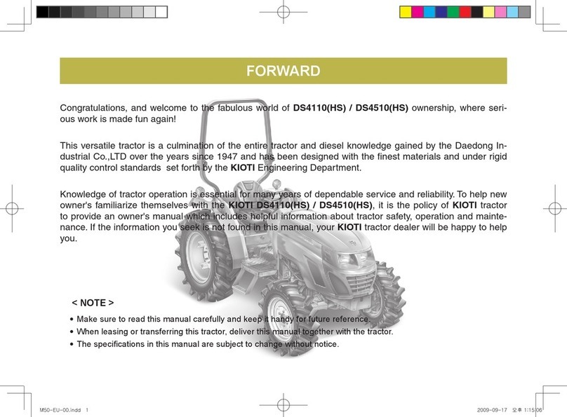 Kioti DS4110 User manual