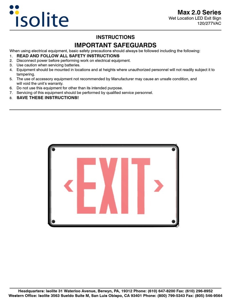 Isolite Max 2.0 Series instructions