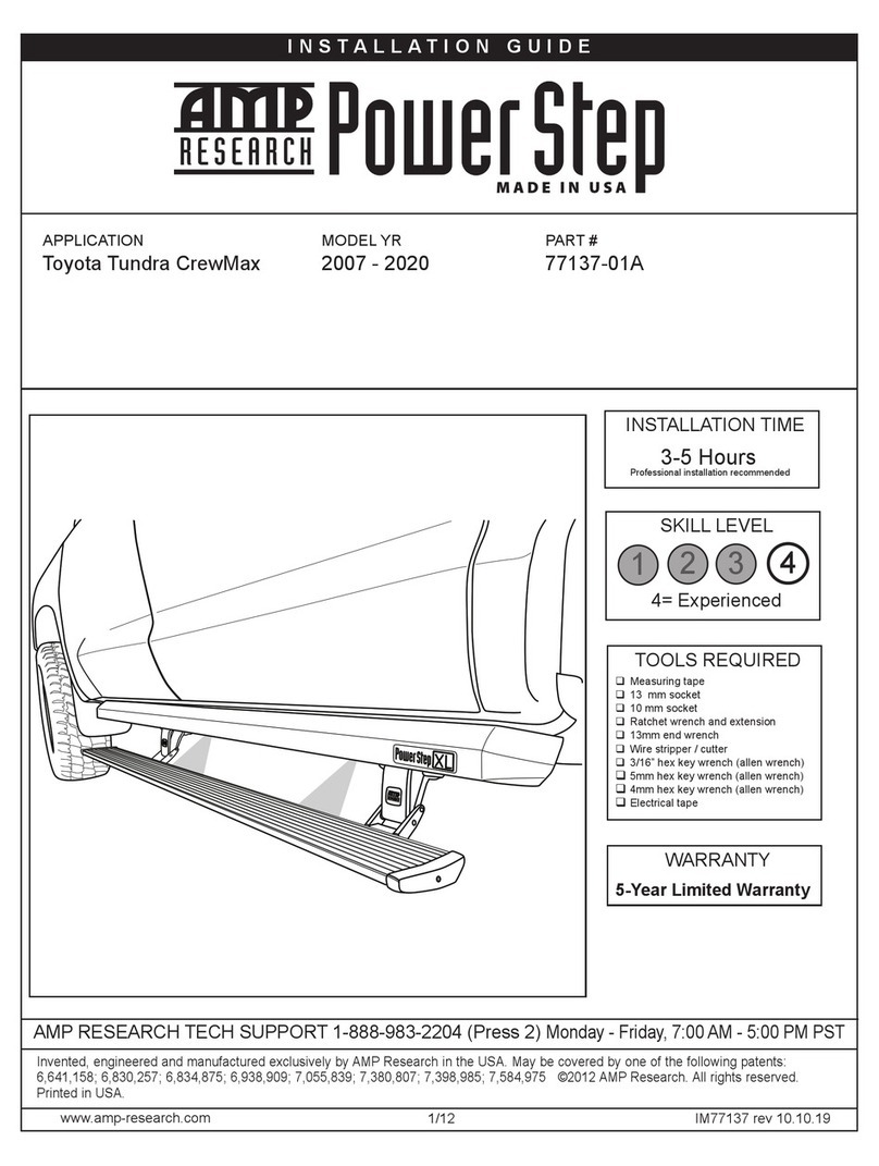 AMP Research Power Step 77137-01A User manual