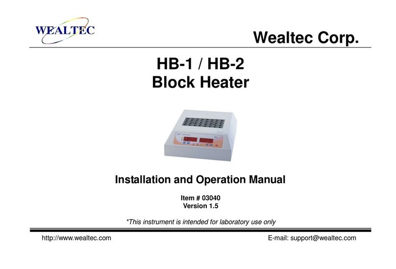 Wealtec HB-1 Installation and operation manual