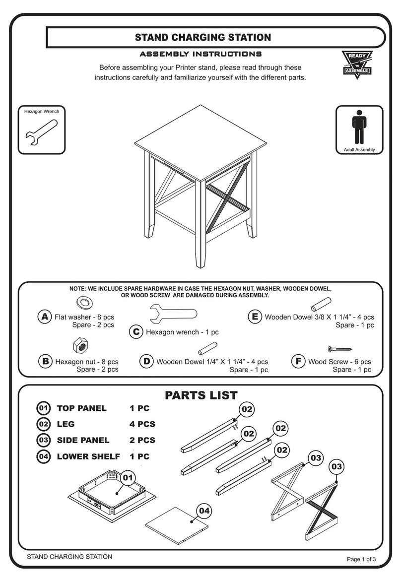 Atlantic Furniture LEXI Assembly instructions