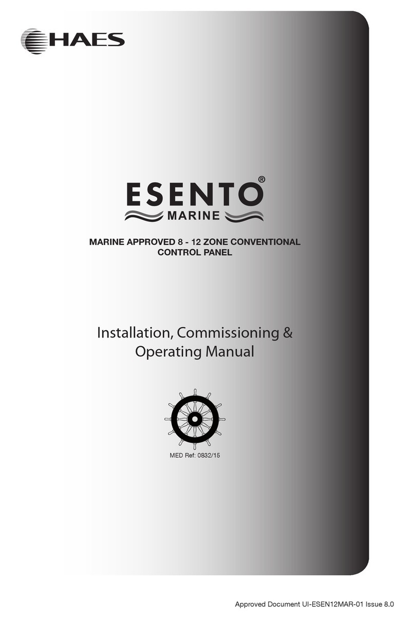 Haes ESENTO ESEN-8MAR Installation, commissioning & operating manual Haes ESENTO ESEN-8MAR Installation, commissioning & operating manual