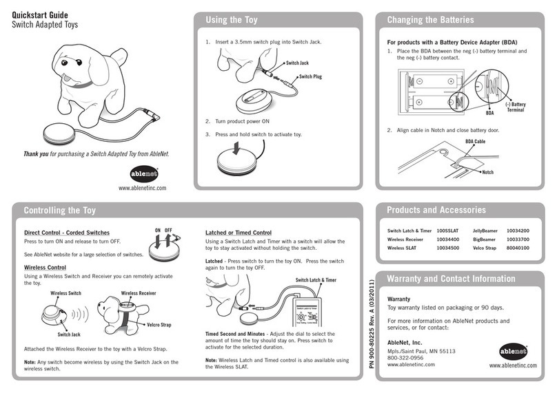 AbleNet Switch Adapted Toys User manual