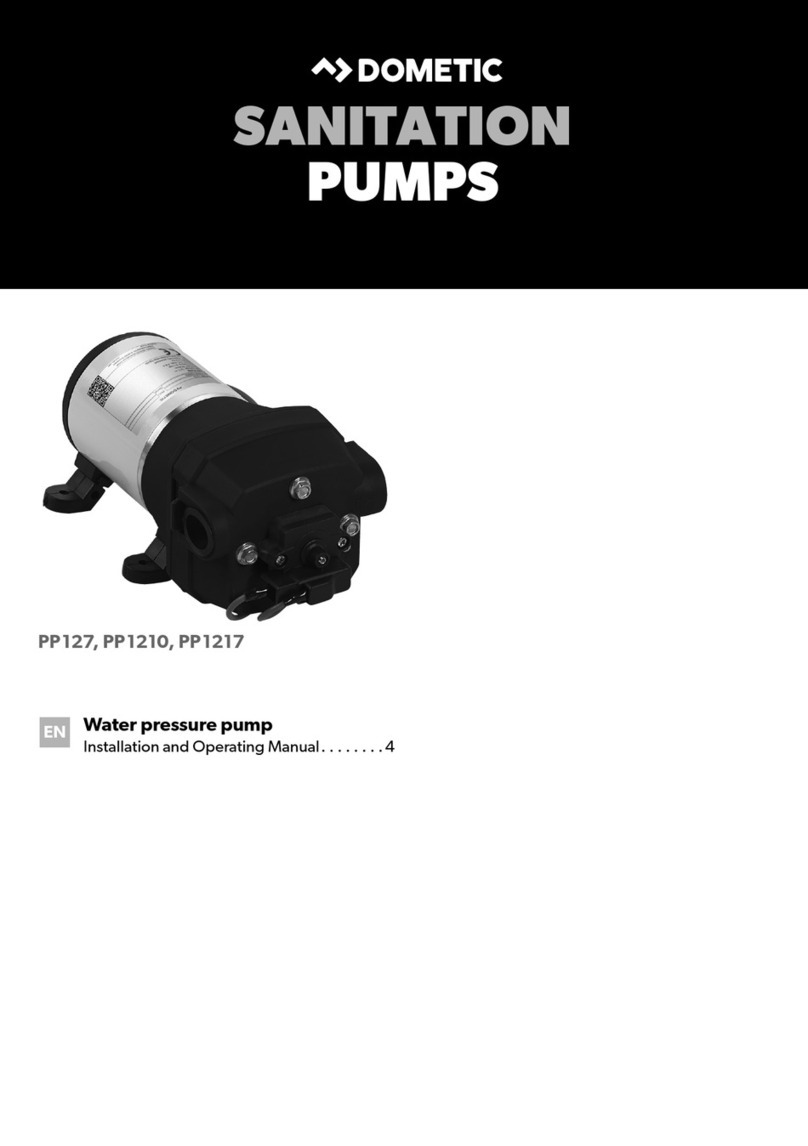 Dometic PowerPump PP127 Installation and operating manual