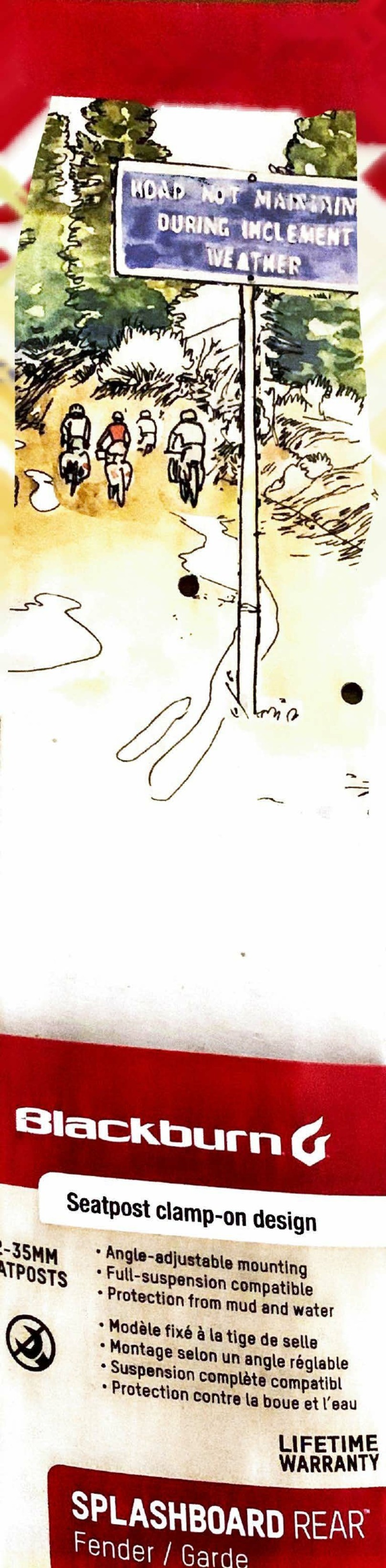 blackburn Splashboard Rear Fender manual