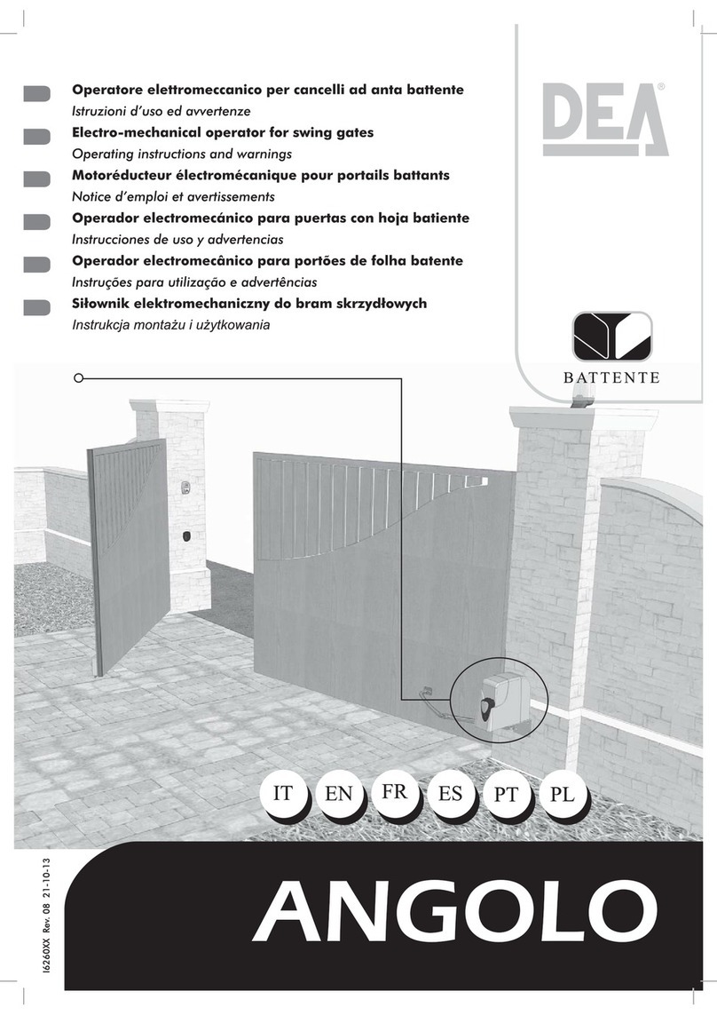 Dea ANGOLO Product manual