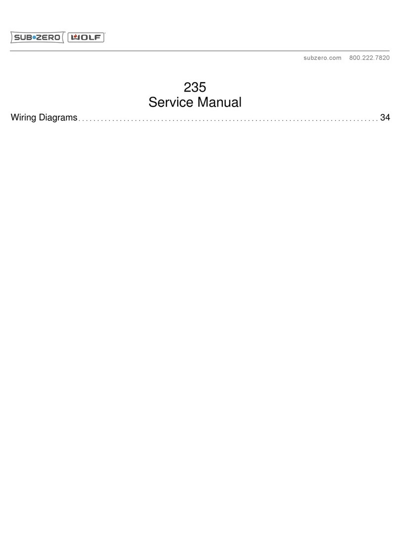 Sub-Zero 235 User manual
