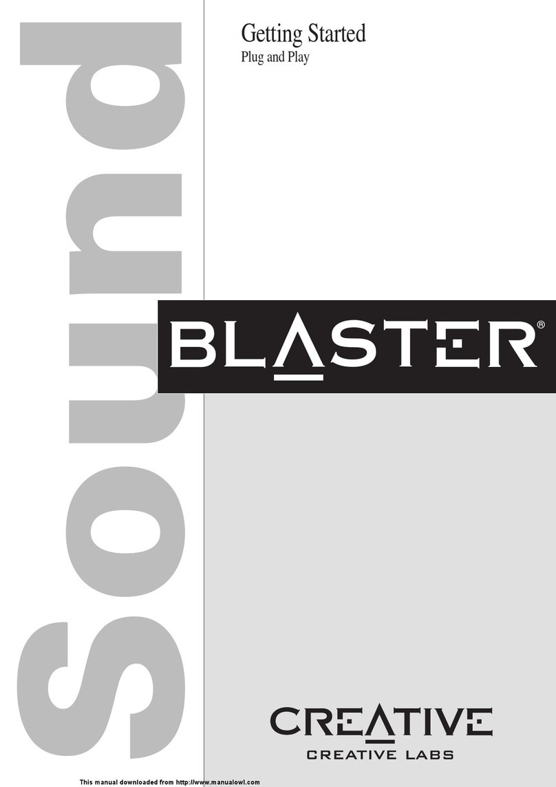 Creative Structures Sound Blaster 16 User manual