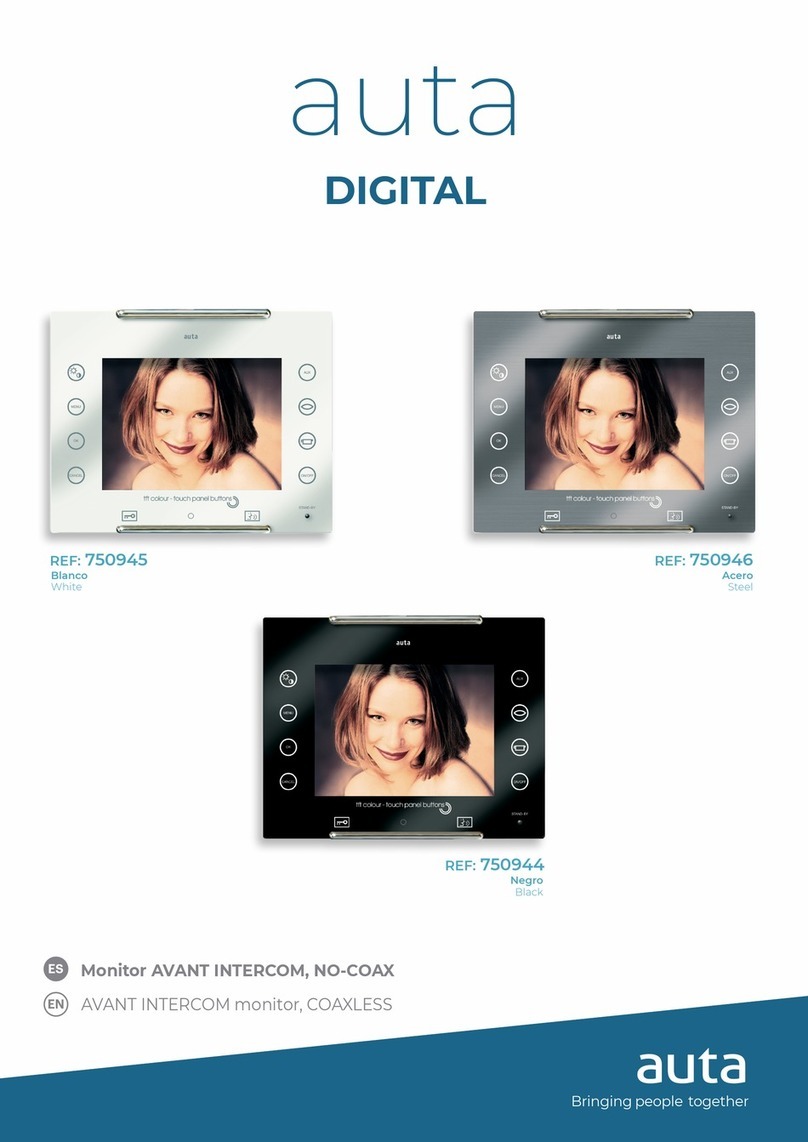Auta DIGITAL AVANT INTERCOM User manual