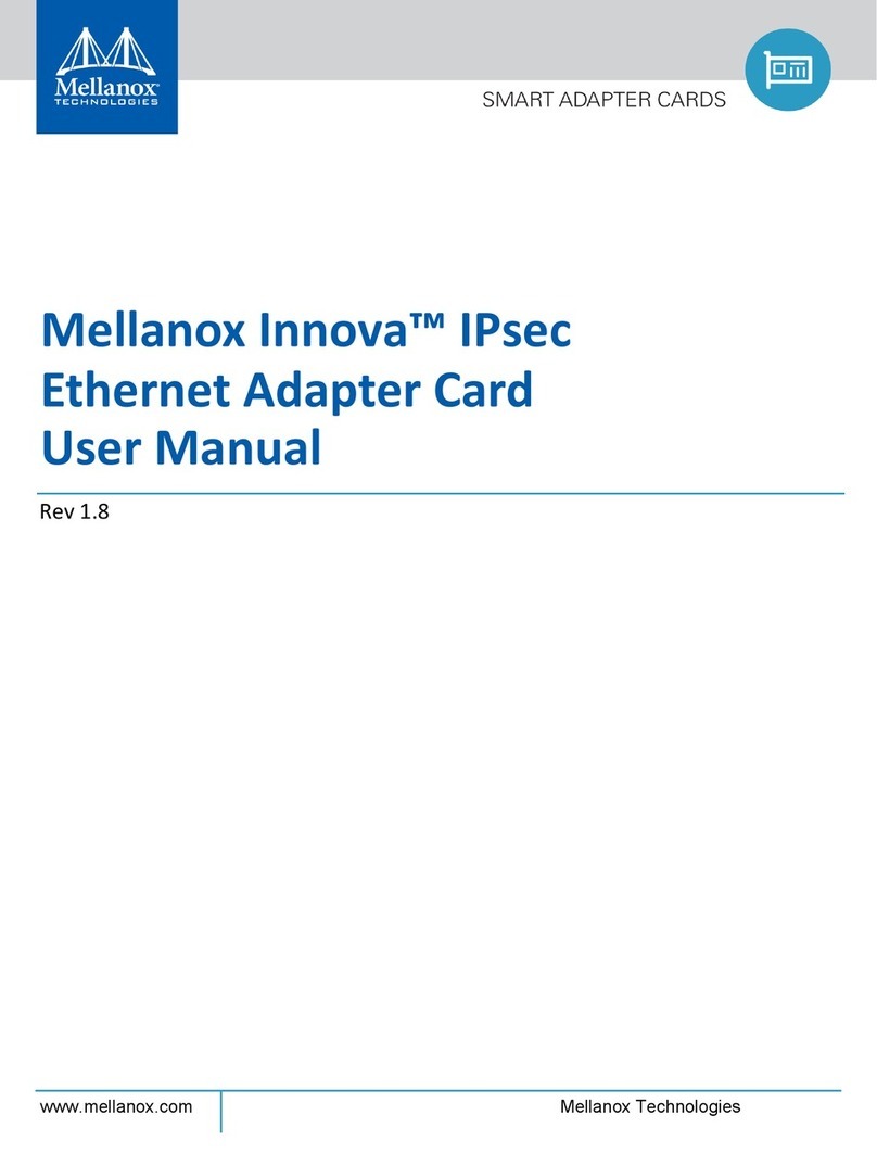 Mellanox Technologies Innova IPsec user manual Mellanox Technologies Innova IPsec user manual