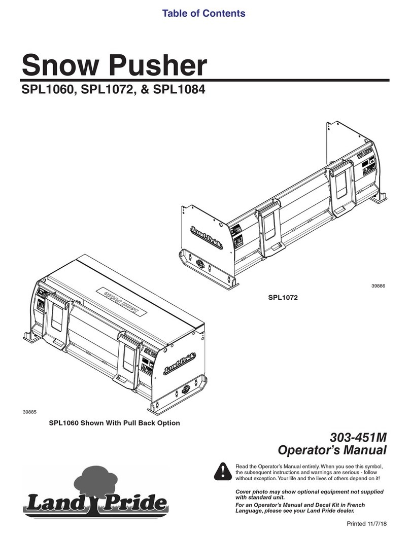 Land Pride SPL1060 Operator's manual