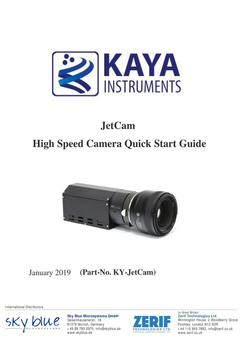Kaya Instruments JetCam User manual Kaya Instruments JetCam User manual