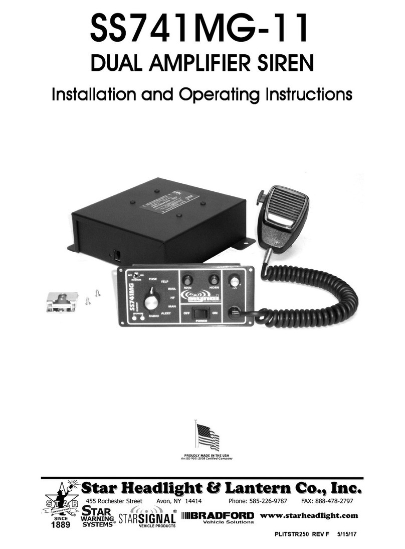 Star Headlight & Lantern StarSignal SS741MG-11 Installation and operating instructions Star Headlight & Lantern StarSignal SS741MG-11 Installation and operating instructions