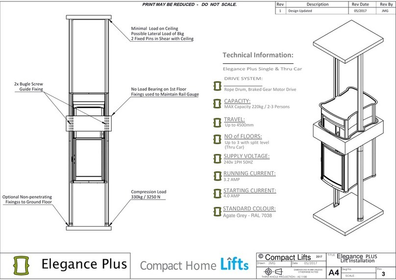 Compact Home Lifts Elegance Plus Series Installation