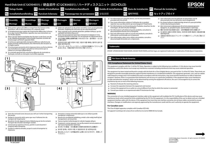 Epson C12C934551 User manual
