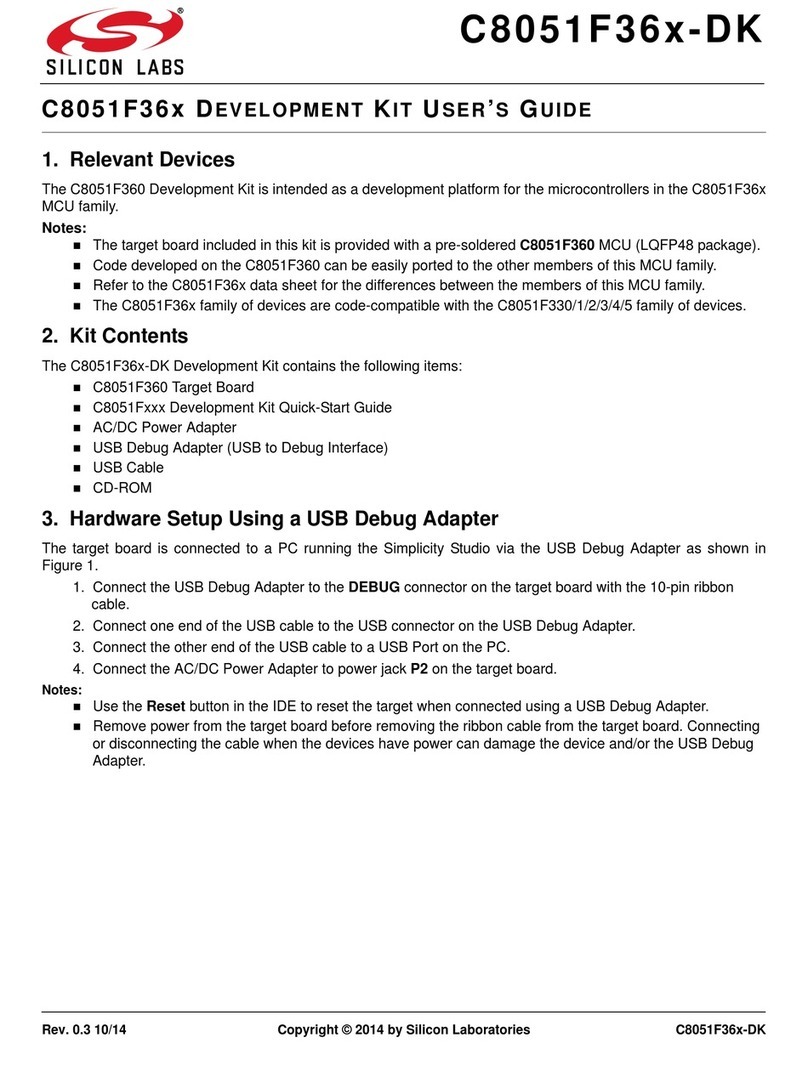 Silicon Laboratories C8051F36 Series User manual