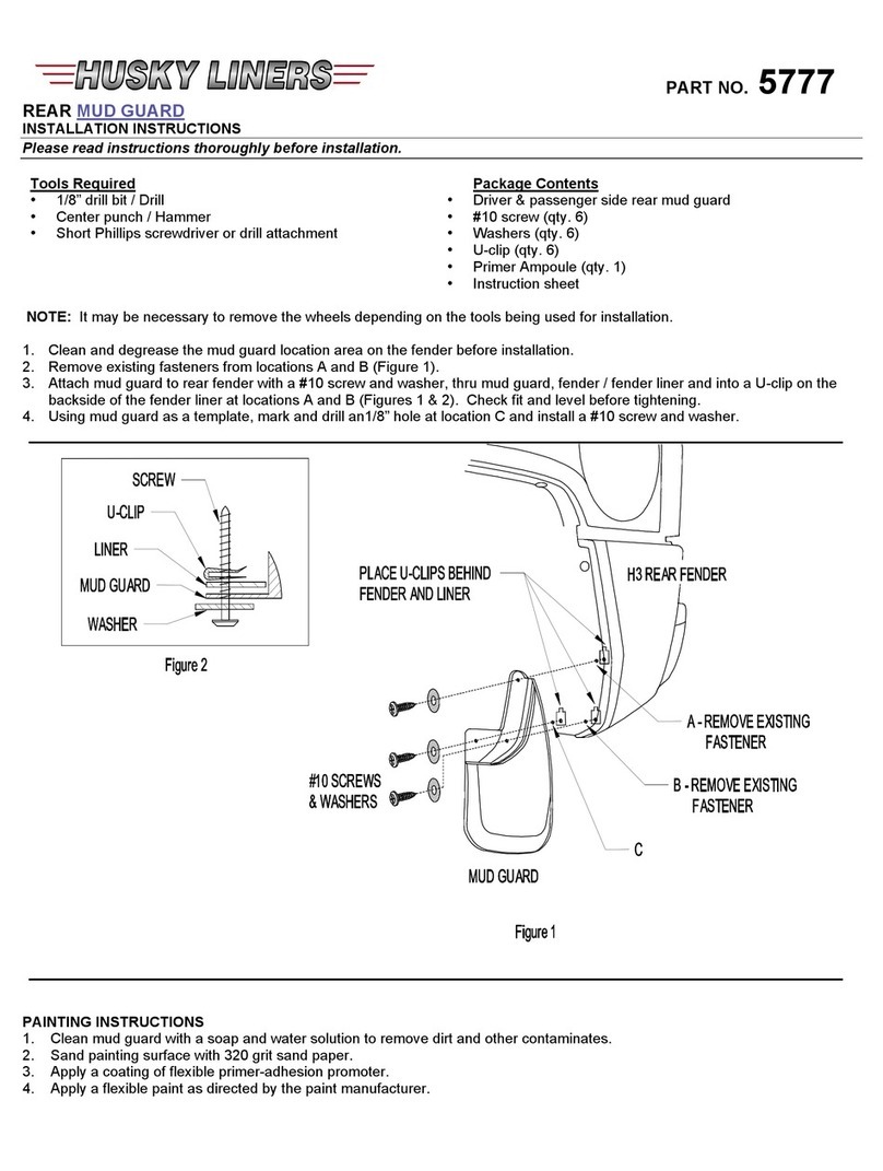 HUSKY LINERS 5777 installation instructions