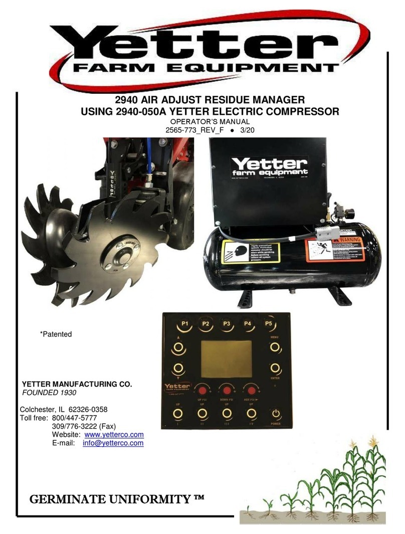 Yetter AIR ADJUST 2940 Operator's manual