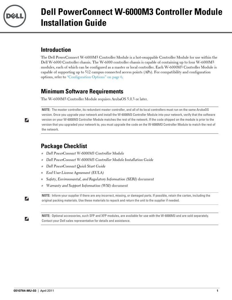 Dell PowerConnect W-6000M3 User manual Dell PowerConnect W-6000M3 User manual