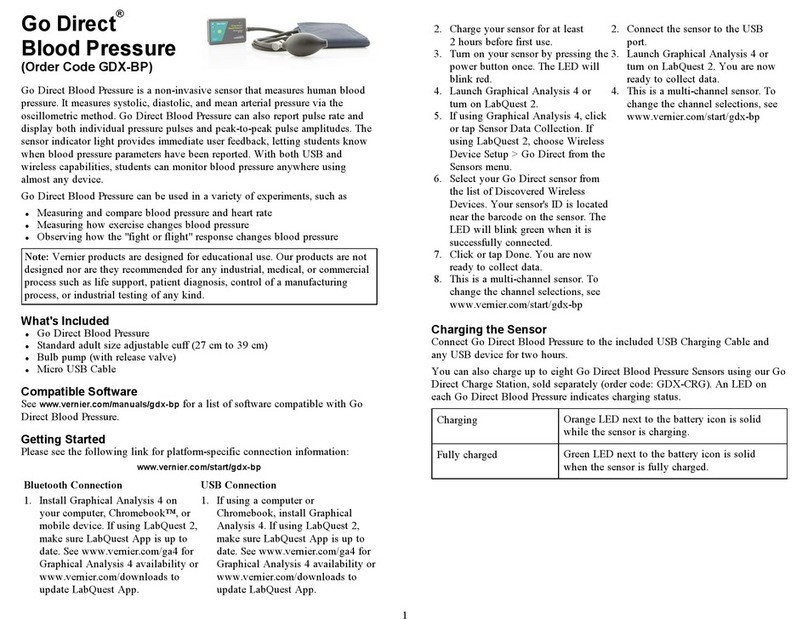 Vernier Go Direct GDX-BP User manual