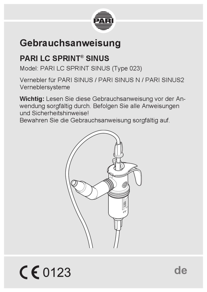 Pari LC SPRINT SINUS Instructions for use Pari LC SPRINT SINUS Instructions for use