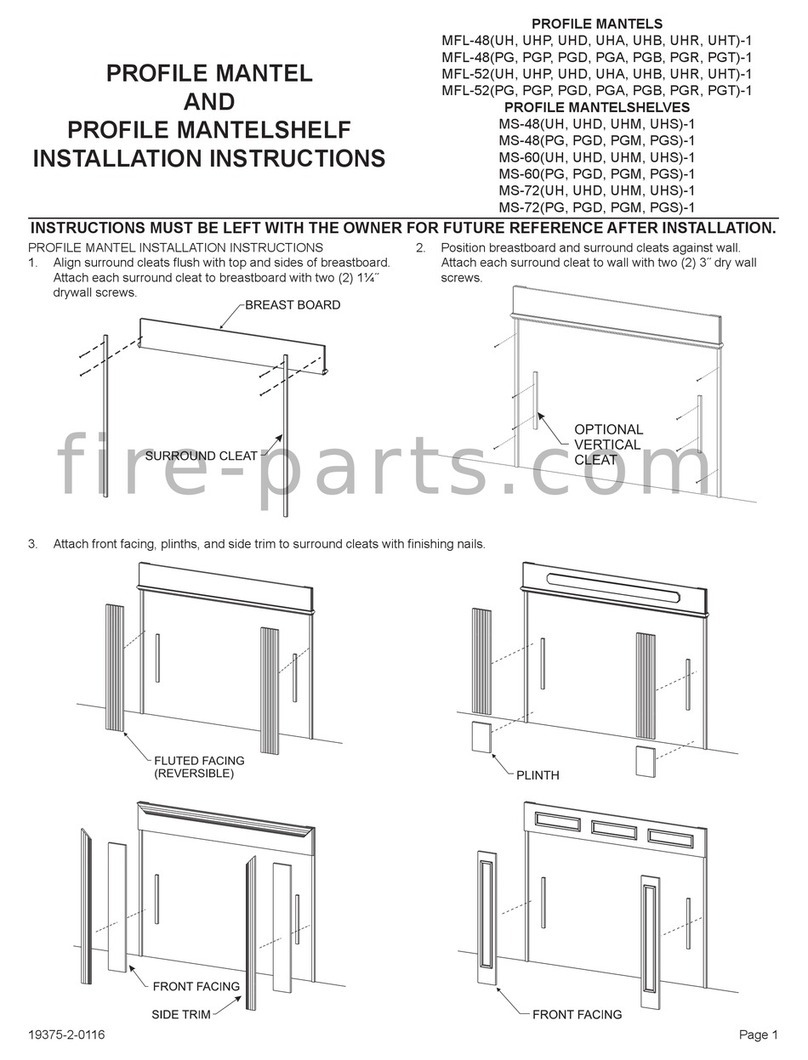 Empire Comfort Systems MFL-48UH-1 installation instructions