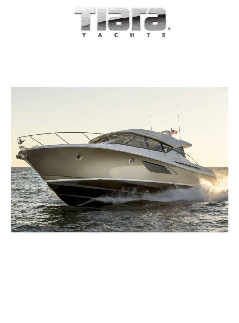 Tiara Yachts 53 COUPE owner's manual