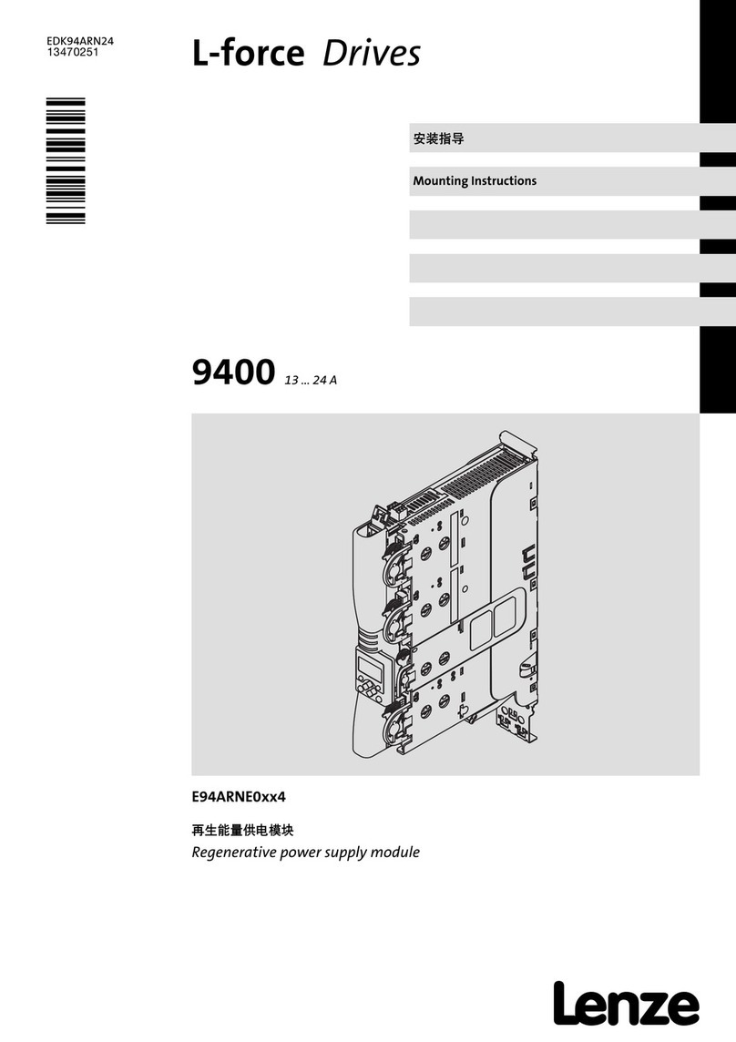 Lenze L-force 9400 Series User manual Lenze L-force 9400 Series User manual