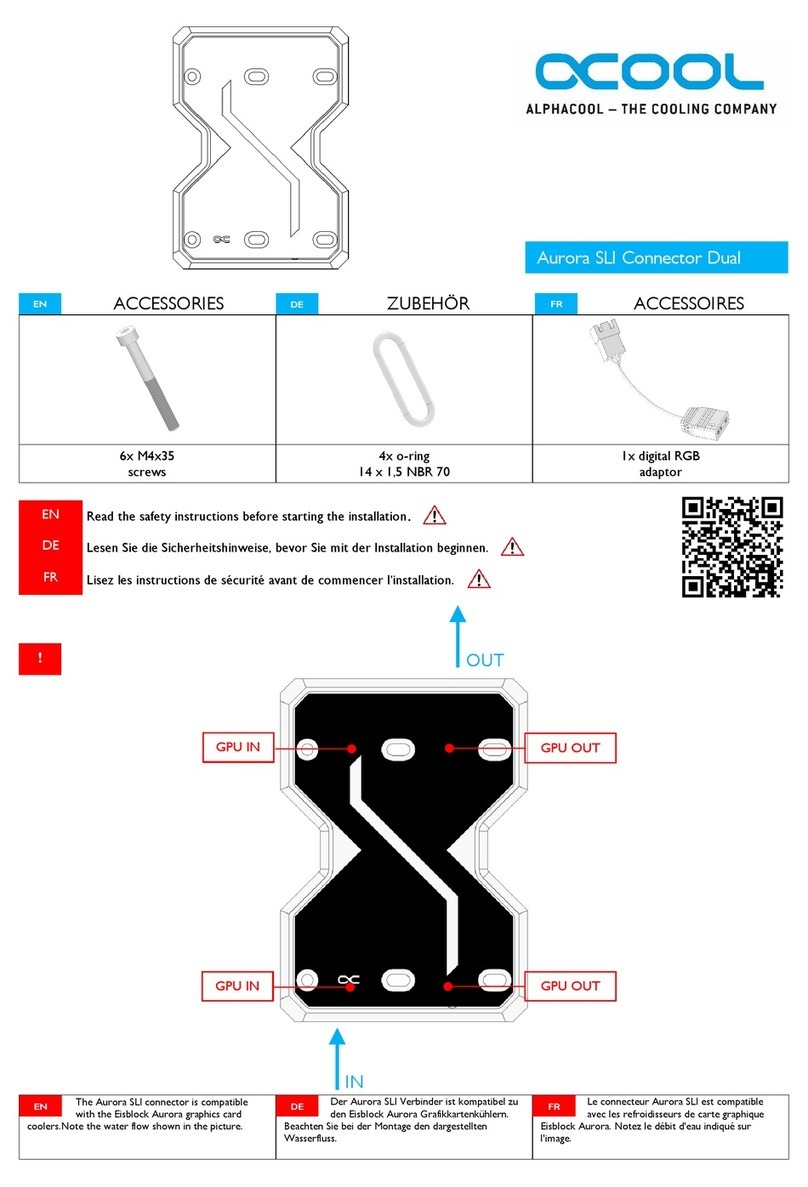 Alphacool Aurora SLI Connector Dual manual
