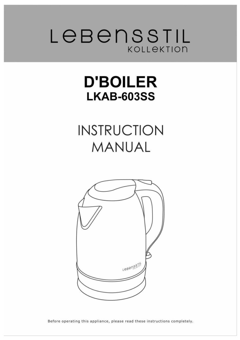 Lebensstil Kollektion D'BOILER instruction manual