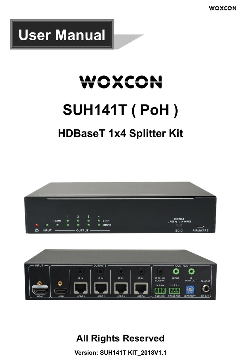 Woxcon SUH141T user manual