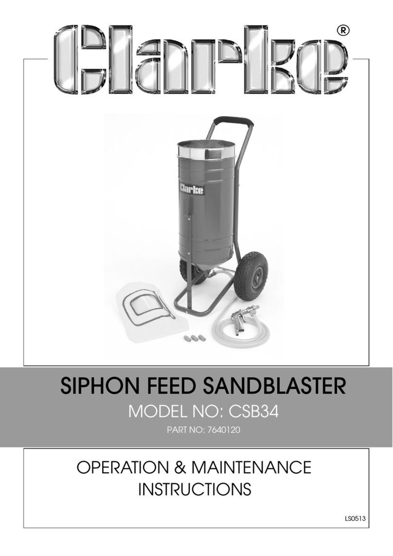 Clarke CSB34 Operation & maintenance instructions