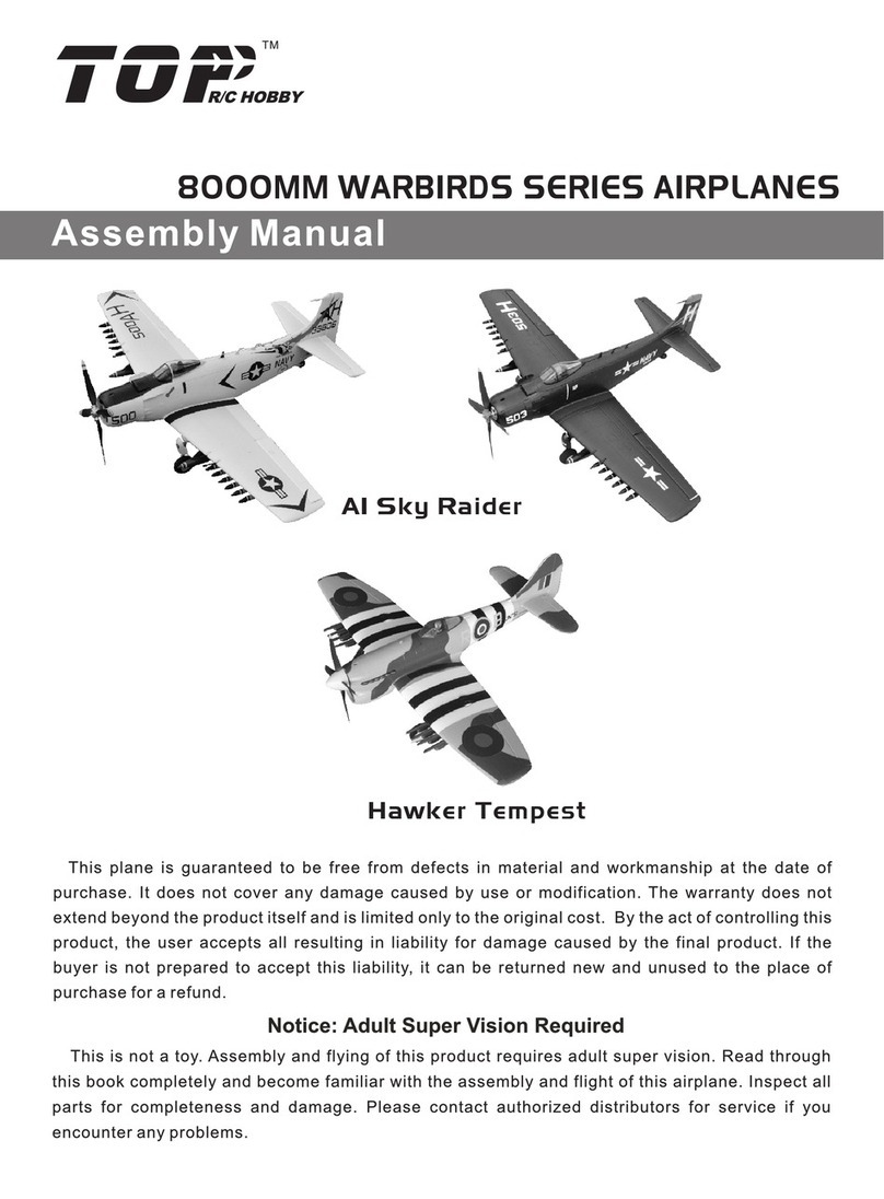 Top R/C Hobby 8000MM WARBIRDS Series Assembly manual