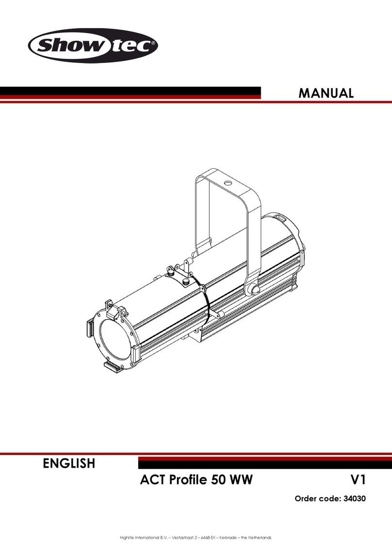Show Tec ACT Fresnel 50 WW User manual