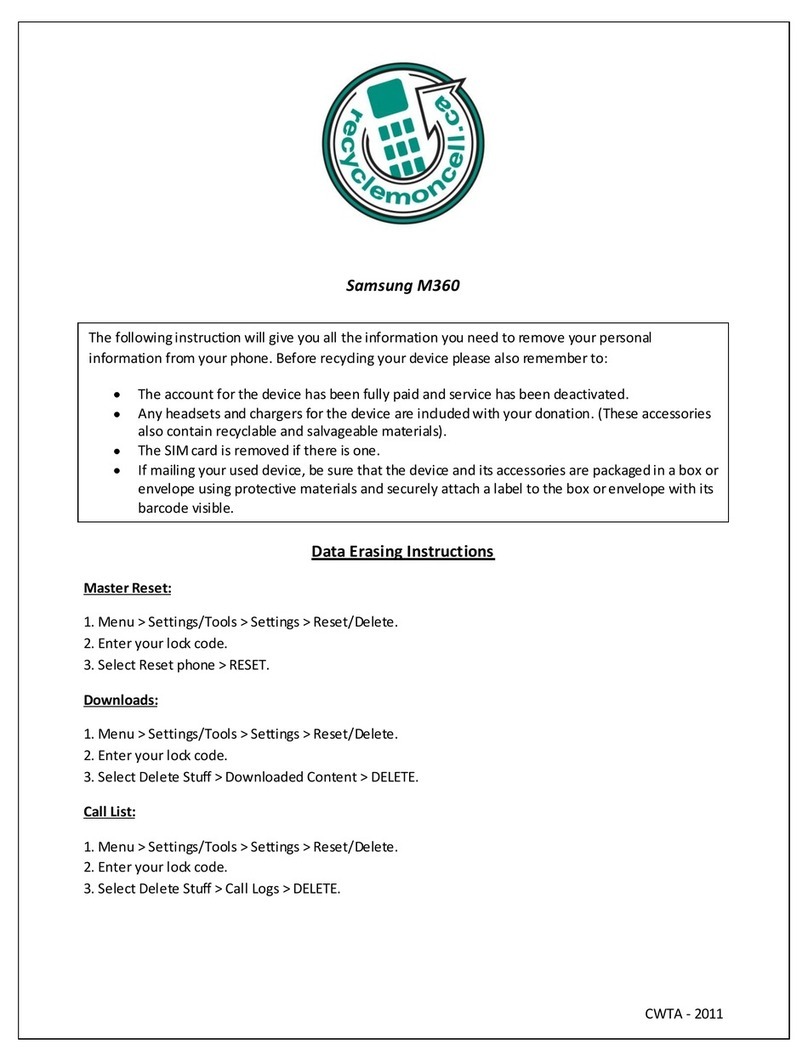 Samsung M360 User manual
