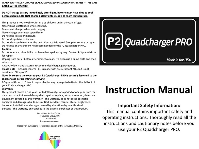 P-Squared P2 Quadcharger PRO User manual