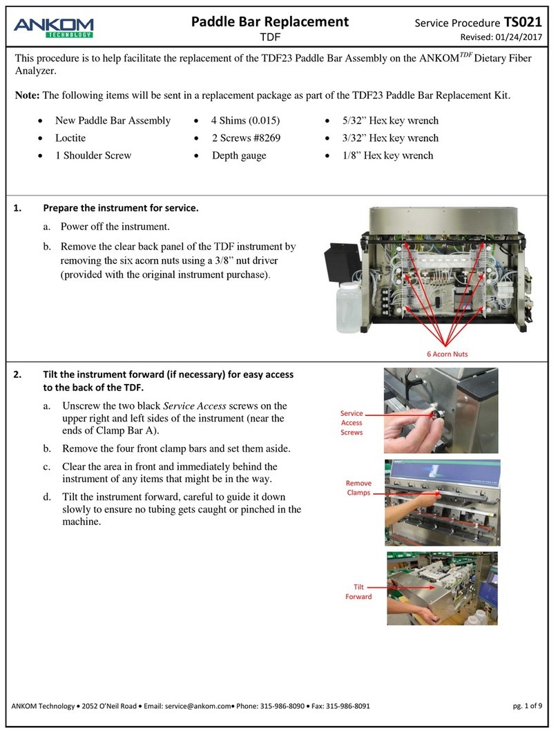 Ankom TDF Series Manual