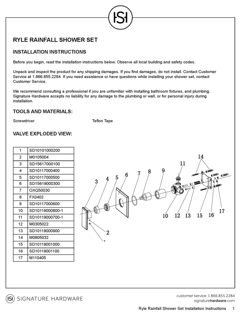 Signature Hardware RYLE User manual